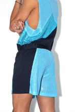Load image into Gallery viewer, Blue Asymmetrical Shorts