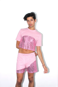 Mauve Dream Crop Tee