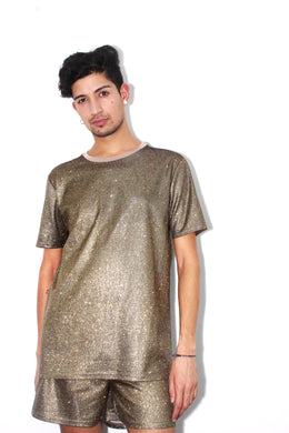 Champagne Glitter Tee