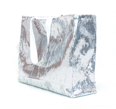 Silver Tote Bag