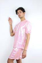 Load image into Gallery viewer, Pink Sequin Box Tee