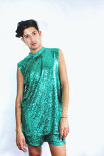 Load image into Gallery viewer, Green Sequin Shorts