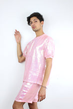 Load image into Gallery viewer, Pink Sequin Bermuda Shorts